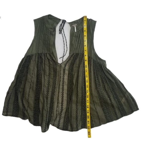 Free People Strike It Open Back Tank Green - Picture 8 of 11